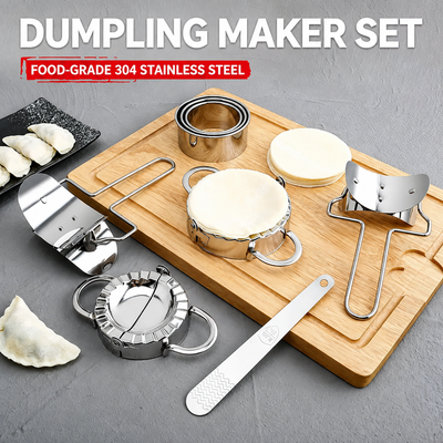 Stainless Steel Dumpling Cutter & Dough Press, Ravioli Cutter, Empanada Press Mold, Kitchen Tool