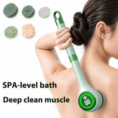 Electric Body Scrubber with Long Handle