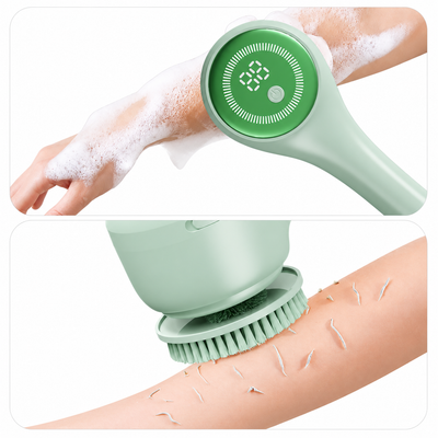 Electric Body Scrubber with Long Handle