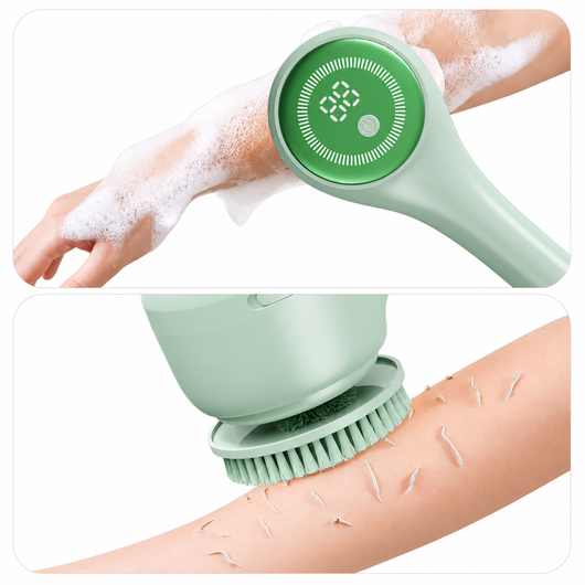 Electric Body Scrubber with Long Handle