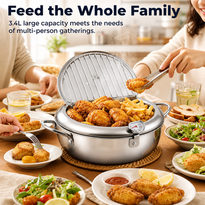 304 Grade Stainless Steel Deep Fryer Pot