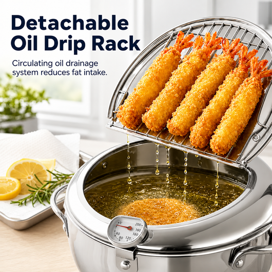 304 Grade Stainless Steel Deep Fryer Pot