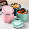 Bento Style Lunch Box with Handle, Stainless Steel Lunch Container