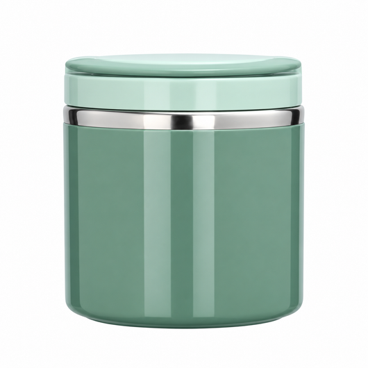 Bento Style Lunch Box with Handle, Stainless Steel Lunch Container