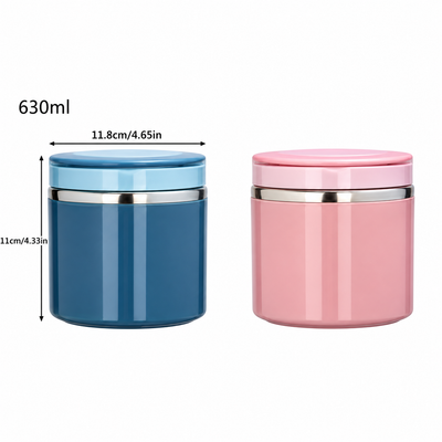 Bento Style Lunch Box with Handle, Stainless Steel Lunch Container