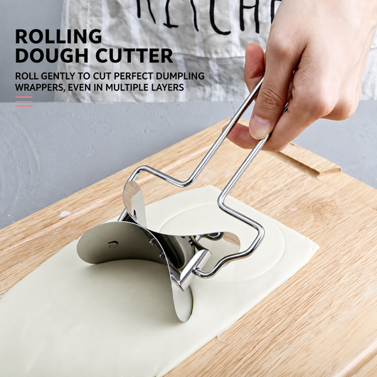 Stainless Steel Dumpling Cutter & Dough Press, Ravioli Cutter, Empanada Press Mold, Kitchen Tool
