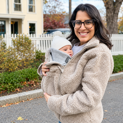 Mama Kangaroo, Newborn Baby Carrier Fleece Jacket