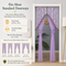 Elegant Sheer Floral Doorway Curtain with Tassel Trim