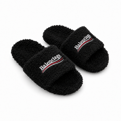 Plush Fur Slide Sandals