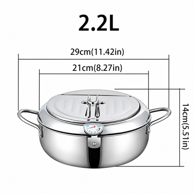 304 Grade Stainless Steel Deep Fryer Pot