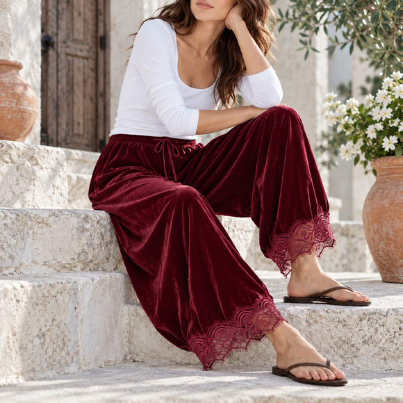 Velvet Lace Pants product photo