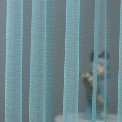 Elegant Sheer Floral Doorway Curtain with Tassel Trim