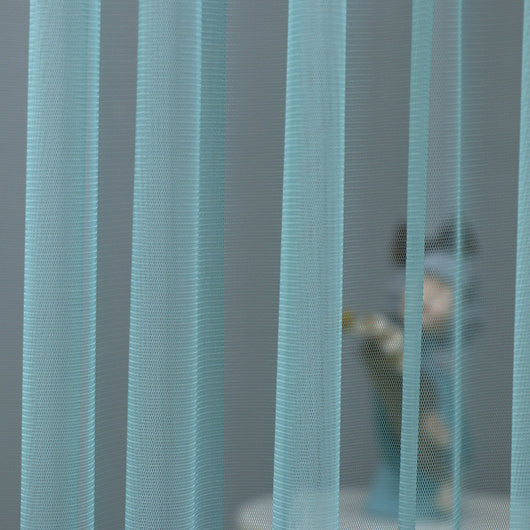 Elegant Sheer Floral Doorway Curtain with Tassel Trim