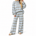 Oversized Striped 2-Piece Casual Lounge Set